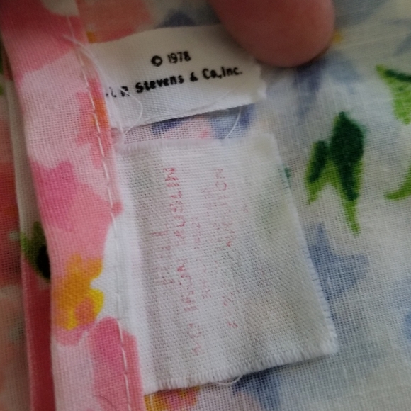 Vintage 1978 JP Stevens Muslin Full Flat & Fitted Sheets Floral READ - Picture 2 of 7